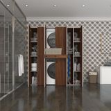 Kenzlife Camasir-Kurutma Makinesi Dolabi Nazzam Cvz 187*170*60 Cekmeceli Rafli Banyo