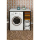 Kenzlife çamaşır kurutma makinesi dolabı ninova byzsyh 090*100*60 mat suntalam metal siyah boya