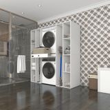 Kenzlife Camasir-Kurutma Makinesi Dolabi Sadra Byz 187*170*60 Cekmeceli Rafli Banyo
