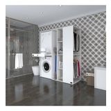 Kenzlife Camasir-Kurutma Makinesi Dolabi Ve Giysi Dolabi Cekmeceli Attar Sag Byz 187*160*60 Banyo