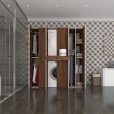 Kenzlife Camasir-Kurutma Makinesi Dolabi Ve Giysi Dolabi Cekmeceli Ebuzer Sag Raf Cvz 187*160*60 Banyo