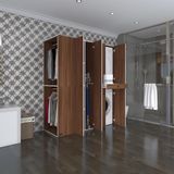 Kenzlife Camasir-Kurutma Makinesi Dolabi Ve Giysi Dolabi Cekmeceli Esari Sol Cvz 187*160*60 Banyo