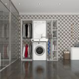 Kenzlife Camasir-Kurutma Makinesi Dolabi Ve Giysi Dolabi Cekmeceli Hattab Sag Raf Byz 187*160*60 Banyo