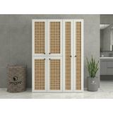 Kenzlife Çamaşır-Kurutma Makinesi Dolabı Yaromira Sol Mat Beyaz 180*120*64 Hazeran Kare Kapak Mdf Gövde