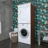 Kenzlife çamaşır-kurutma makinesi dolabı zakhar cvz 180*70*60 banyo kapaksız arkalıksız - Ceviz - 180X70X66