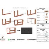 Kenzlife Canna Crd 60x120x32 cm Mutfak ve Banyo Dolabı