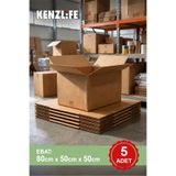 Kenzlife çift oluk karton koli 80X50X50 mukavva 05 adet fiyatıdır.