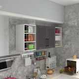 Kenzlife Domates 60 Gri Mod 2 60x160x32 Mebran Kapak Suntalam Gövde Hazır Mutfak Dolabı