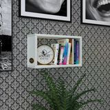 Kenzlife Duvar Rafı Kitaplık Hülas Byz 022*039*13 Tekli Duvara Asma Aparatlıdır 1 Adet