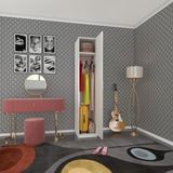 Kenzlife gardırop 1 kapılı öğrenci dolabı tek kapı kasımpatı byz 180*35*42 byz gardolap dolap ofis