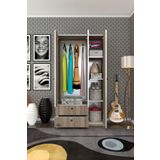 Kenzlife Gardirop 3 Kapili Kapakli 2 Cekmeceli Manolya Crd 173*90*42 Gardolap Dolap Ofis