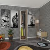 Kenzlife Gardirop Ogrenci Dolabi Tek Kapili Gunebakan Crd 180*35*42 Crd Gardolap Dolap Ofis