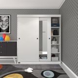 Kenzlife Gardırop Sürgülü Kapaklı Kapılı 160 Papatya Byz Aynalı Gardolap Dolap Outlet