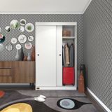 Kenzlife Gardırop Sürgülü Kapaklı Kapılı Karanfil110 Byz Gardolap Dolap Teşhir