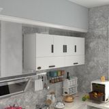 Kenzlife General 60x150x22 cm Kapaklı Raflı Beyaz Hazır Mutfak Dolabı