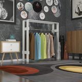 Kenzlife Giysi Dolabı Casim 100*100*25 Byz Askılık Ayakkabılık