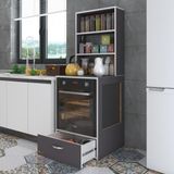 Kenzlife Gönül Gri 165x60x56 Mutfak Dolabı