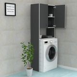 Kenzlife Gri Çamaşır Makinesi Dolabı