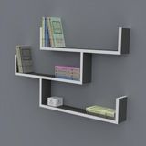 Kenzlife Gülin 055*080*20 Gri Duvar Rafı Kitaplık