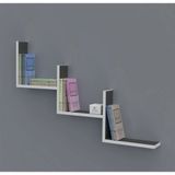 Kenzlife Günan 060*090*20 Gri Duvar Rafı Kitaplık