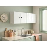 Kenzlife Hazır Mutfak Dolabı Esma Mat Beyaz 160*60*22 Arkalıklı % 100 Mdf Gövde