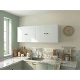 Kenzlife Hazır Mutfak Dolabı Safderun Mat Beyaz 160*60*32 Arkalıklı % 100 Mdf Gövde