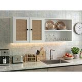 Kenzlife Hazır Mutfak Dolabı Supsup Mat Beyaz 160*60*32 Hazeran Kare Kapak Suntalam Gövde Arkalıklı