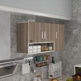 Kenzlife hazır mutfak mirena32 crd 060*120*32 mutfak banyo dolabı kapaklı raflı - Cordoba