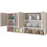 Kenzlife Hazır Mutfak Vesper Crd 060*120*22 Mutfak Banyo Dolabı Kapaklı Raflı