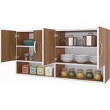 Kenzlife Hazır Mutfak Vesper Cvz 060*120*22 Mutfak Banyo Dolabı Kapaklı Raflı