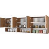Kenzlife Hazır Mutfak Vice Cvz 060*180*22 Mutfak Banyo Dolabı Kapaklı Raflı