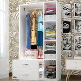 Kenzlife Hülagü 175*90*40 Beyaz 2 Çekmeceli Gardrop