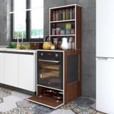 Kenzlife Hümeyra Ceviz 165x60x56 Mutfak Dolabı