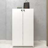 Kenzlife Kapaklı Ayakkabılık Bosnevi Mat Beyaz Suntalam 110*040*30 Ondört Çift Ayakkabı Kapasitesi Arkalıksız
