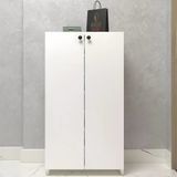 Kenzlife Kapaklı Ayakkabılık Bosnevi Mat Beyaz Suntalam 110*080*30 Yimisekiz Çift Ayakkabı Kapasitesi Arkalıksız