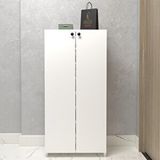 Kenzlife Kapaklı Ayakkabılık Bosnevi Mat Beyaz Suntalam 125*080*30 Otuziki Çift Ayakkabı Kapasitesi Arkalıksız