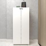 Kenzlife Kapaklı Ayakkabılık Bosnevi Mat Beyaz Suntalam 140*060*30 Yirmiyedi Çift Ayakkabı Kapasitesi Arkalıksız