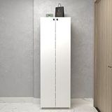 Kenzlife Kapaklı Ayakkabılık Bosnevi Mat Beyaz Suntalam 183*080*30 Kırksekiz Çift Ayakkabı Kapasitesi Arkalıksız
