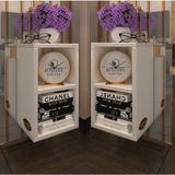Kenzlife Kenzlife Komodin Lothario 2 Li Set Komidin 42 x 20 x 19 cm Duvara Monte Askı Aparatlı - Beyaz