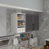 Kenzlife Kestane 90 Gri Mod 2 90x120x32 Mebran Kapak Suntalam Gövde Hazır Mutfak Dolabı