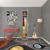 Kenzlife kilitli gardırop öğrenci dolabı tek kapılı kasımpatı crd 180*35*42 gardolap dolap ofis - Beyaz