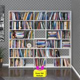 Kenzlife kitaplık süper ga 180*200*19 byz 6 katlı 3 bölme çift bölme opsiyonlu ofis mutfak banyo dolabı arkalıksız+Tekli
