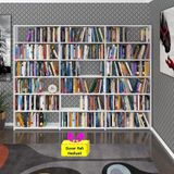 Kenzlife kitaplık süper ga 180*240*19 byz 6 katlı 3 bölme çift bölme opsiyonlu ofis mutfak banyo dolabı arkalıksız+Tekli