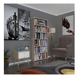 Kenzlife kitaplık süper ga 180*80*19 crd 6 katlı tek bölme çift bölme opsiyonlu ofis mutfak banyo dolabı arkalıksız