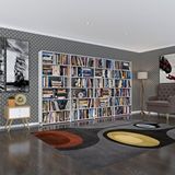 Kenzlife Kitaplık Süper Ga Byz 180*320*19 6 Katlı 4 Bölme Çift Bölme Opsiyonlu Ofis Mutfak Banyo Dolabı Arkalıksız