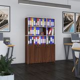 Kenzlife Klasor Dolabi Kilitli Alpdem Cvz 175*120*30 Klasorluk Kitaplik Ofis Arkaliksiz
