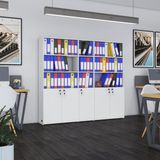 Kenzlife Klasor Dolabi Kilitli Gokboru Byz 175*200*30 Klasorluk Kitaplik Ofis Arkaliksiz