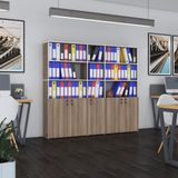 Kenzlife Klasor Dolabi Kilitli Gokboru Crd 175*200*30 Klasorluk Kitaplik Ofis Arkaliksiz