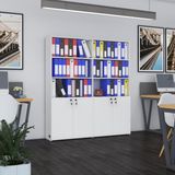 Kenzlife Klasor Dolabi Kilitli İlgar Byz 175*160*30 Klasorluk Kitaplik Ofis Arkaliksiz