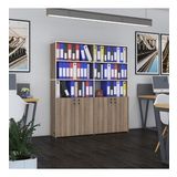 Kenzlife Klasor Dolabi Kilitli İlgar Crd 175*160*30 Klasorluk Kitaplik Ofis Arkaliksiz